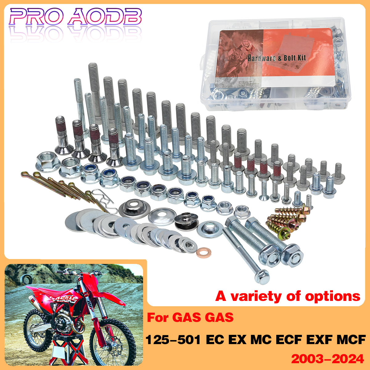 Bike Fender Set - Dirt bike Fairing Fender Screw Bolt