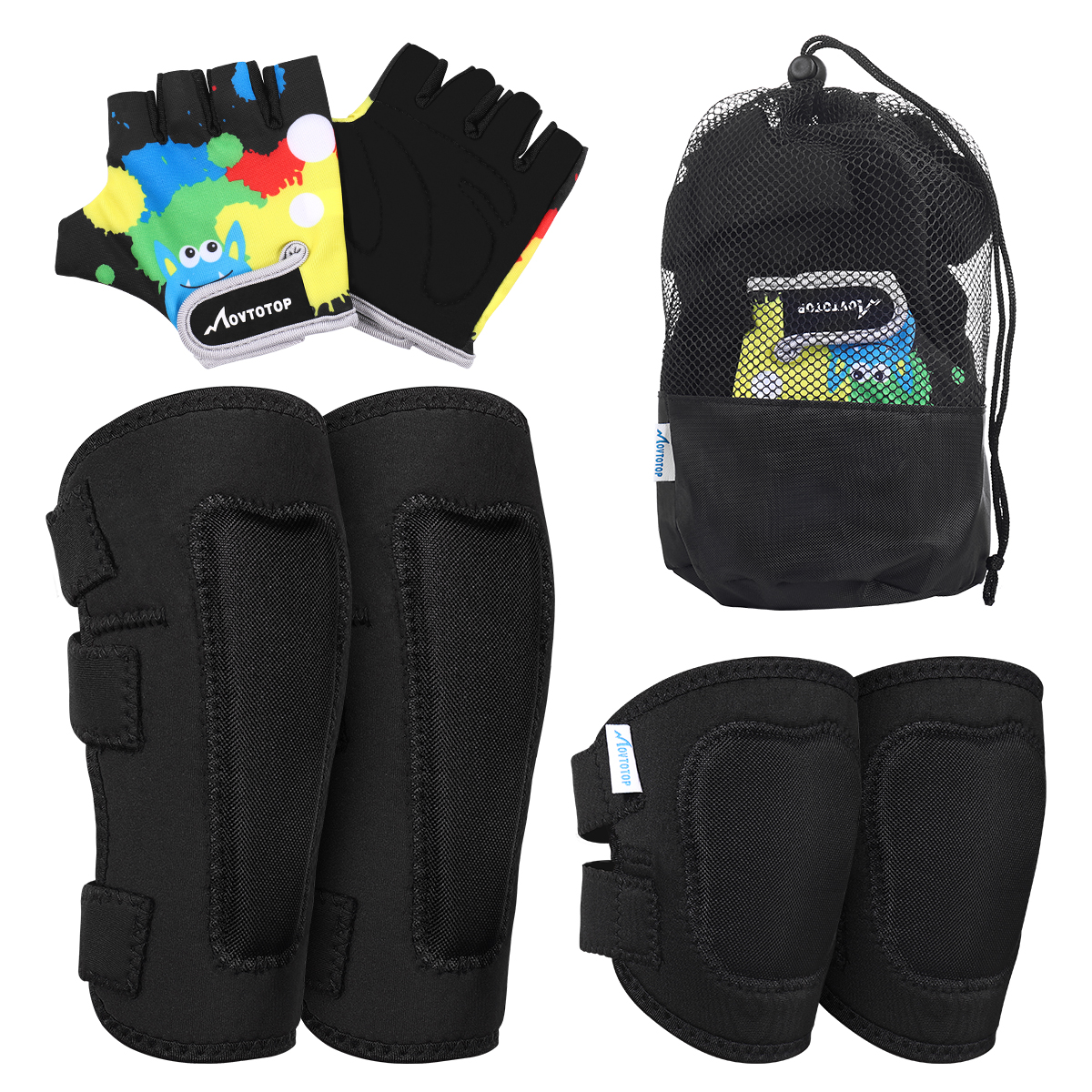 Cycling Protective Gear - MOVTOTOP Protective Gear Set Kids Sports