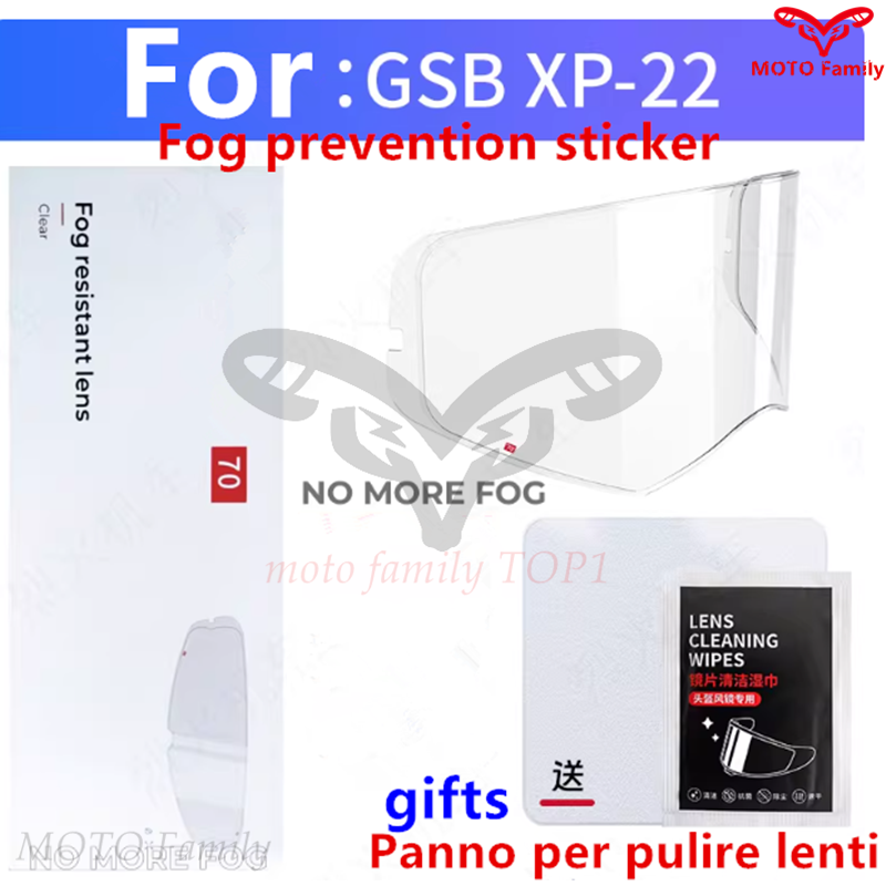 Cycling Protective Gear - GSB XP-22 Helmet Special Lens Anti-Fog