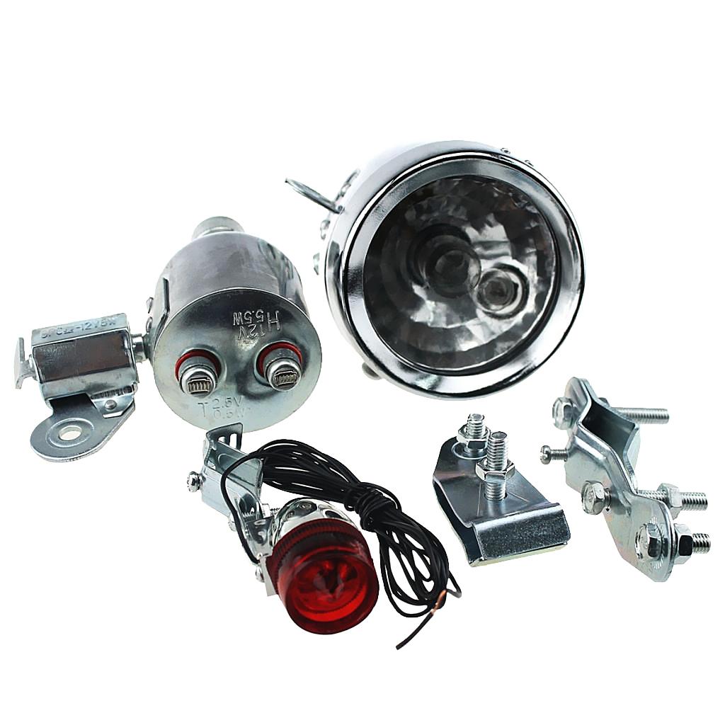 Bike Dynamo Light - Motorized Bike Friction Generator Dynamo Head