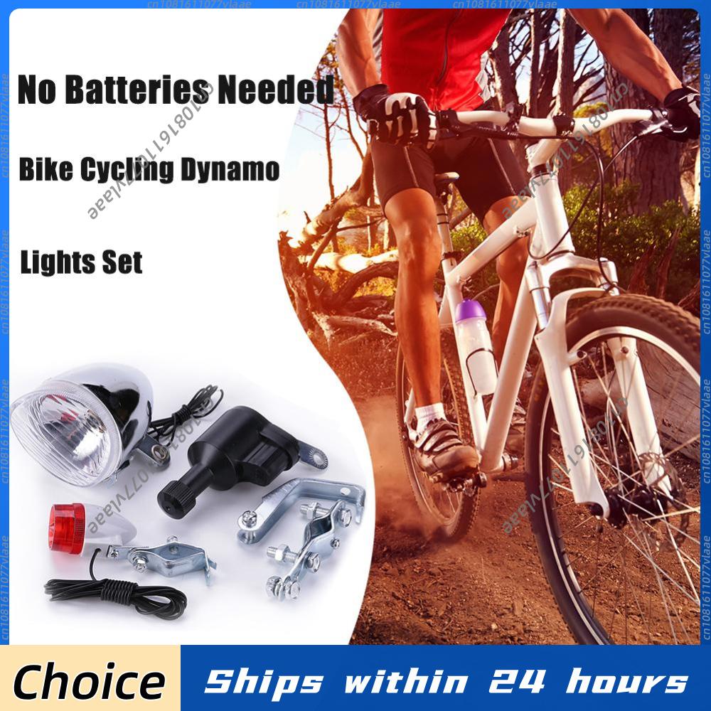 Bike Dynamo Light - Bike Cycling Dynamo Lights Set Safety