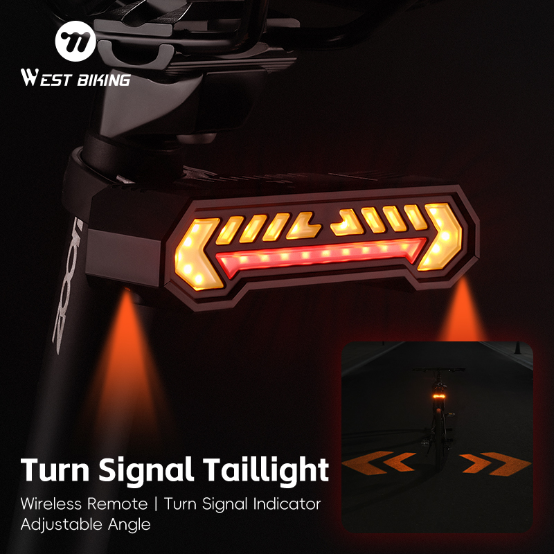 Bike Dynamo Light - WEST BIKING Bicycle Turn Signal Taillight