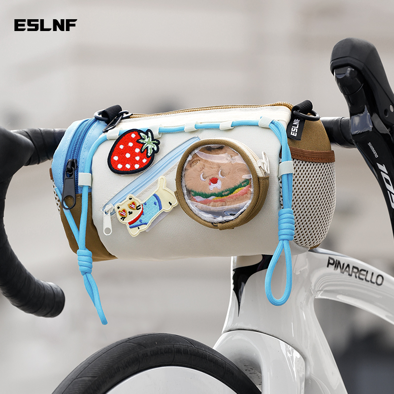 Cycling Gear Organizer Bag - ESLNF Large-capacity Bicycle Bag Cartoon Velcro