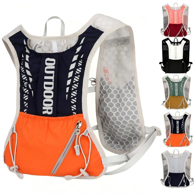 Cycling Gear Organizer Bag - Reflective Running Hydration Vest,Ultralight Backpack for