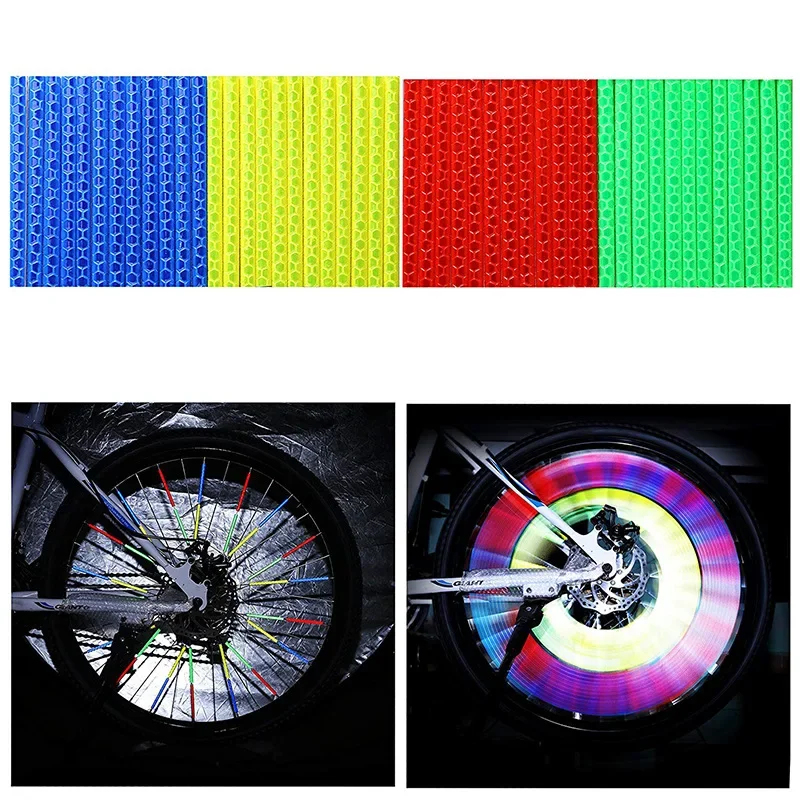 Cycling Gear Organizer Bag - 12PCS/Bag Bicycle Wheel Spokes Reflective Sticker