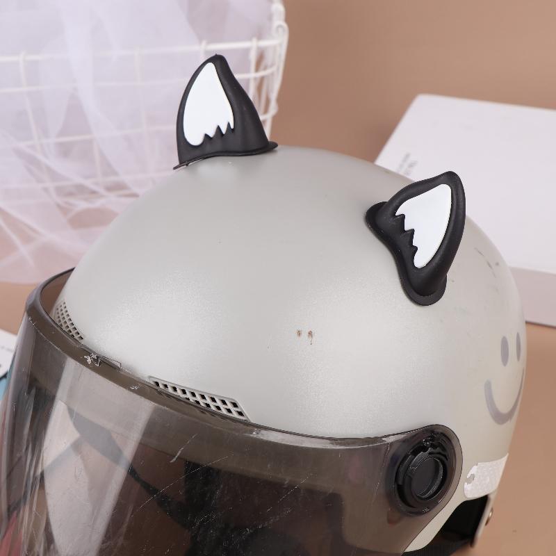 Motorcycle Helmet Cat Ear Deco - Bicycle Helmet recension och pris
