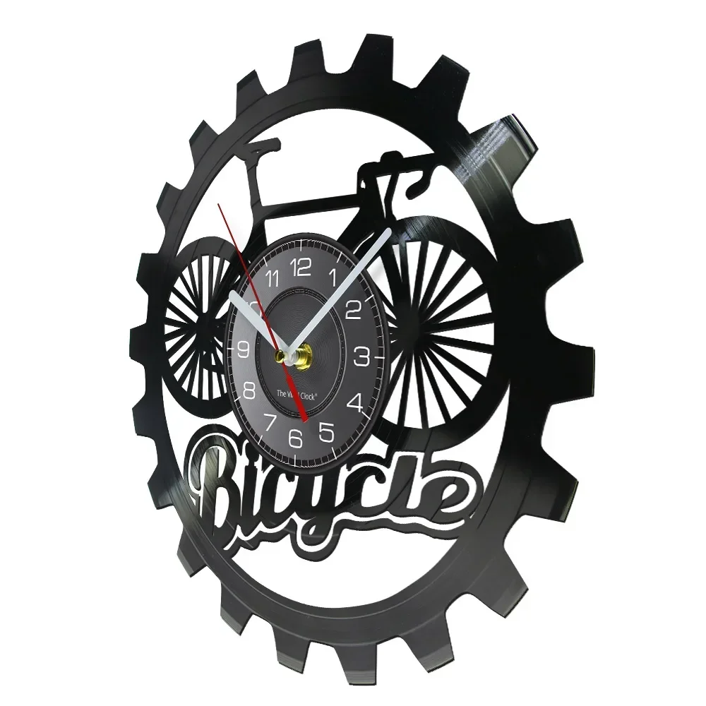 Bicycle Gear Art Black Vinyl R - Cycling Gear Shop recension och pris