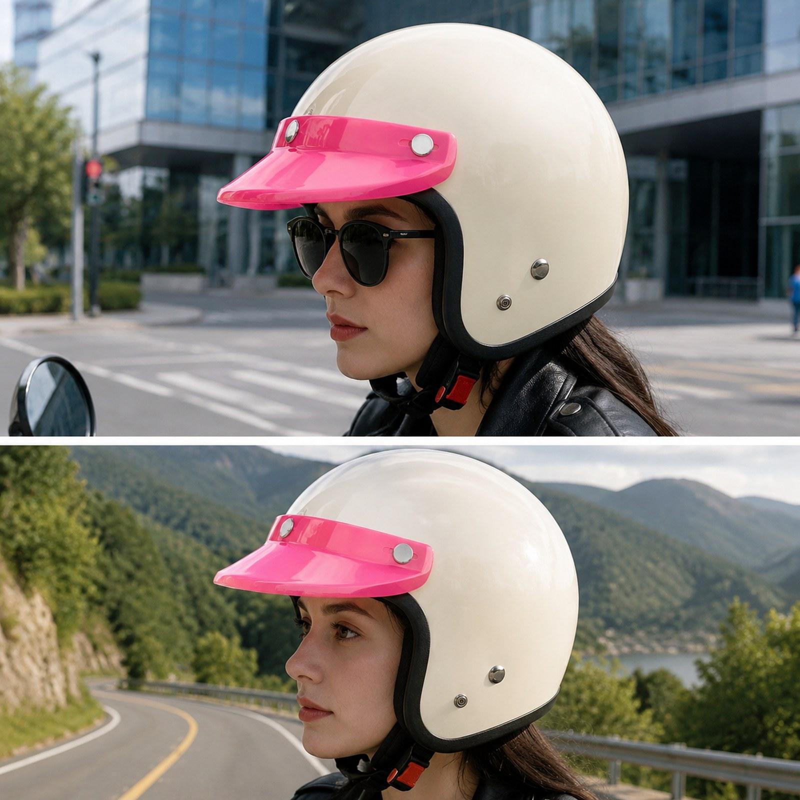 Retro Motorcycle Helmet Visor  - Bicycle Helmet recension och pris