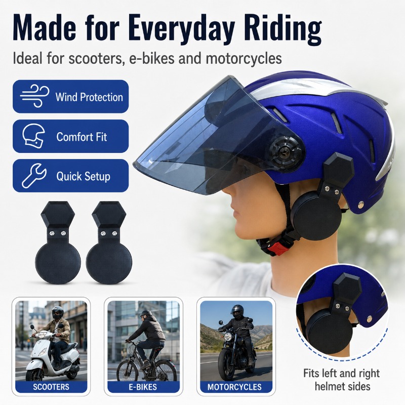 Clip-On Helmet Ear Covers for  - Bicycle Helmet recension och pris