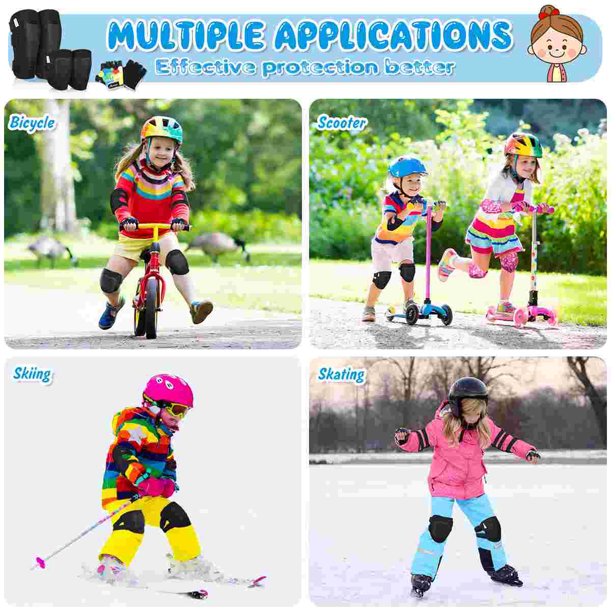 MOVTOTOP Protective Gear Set K - Cycling Protective Gear recension och pris