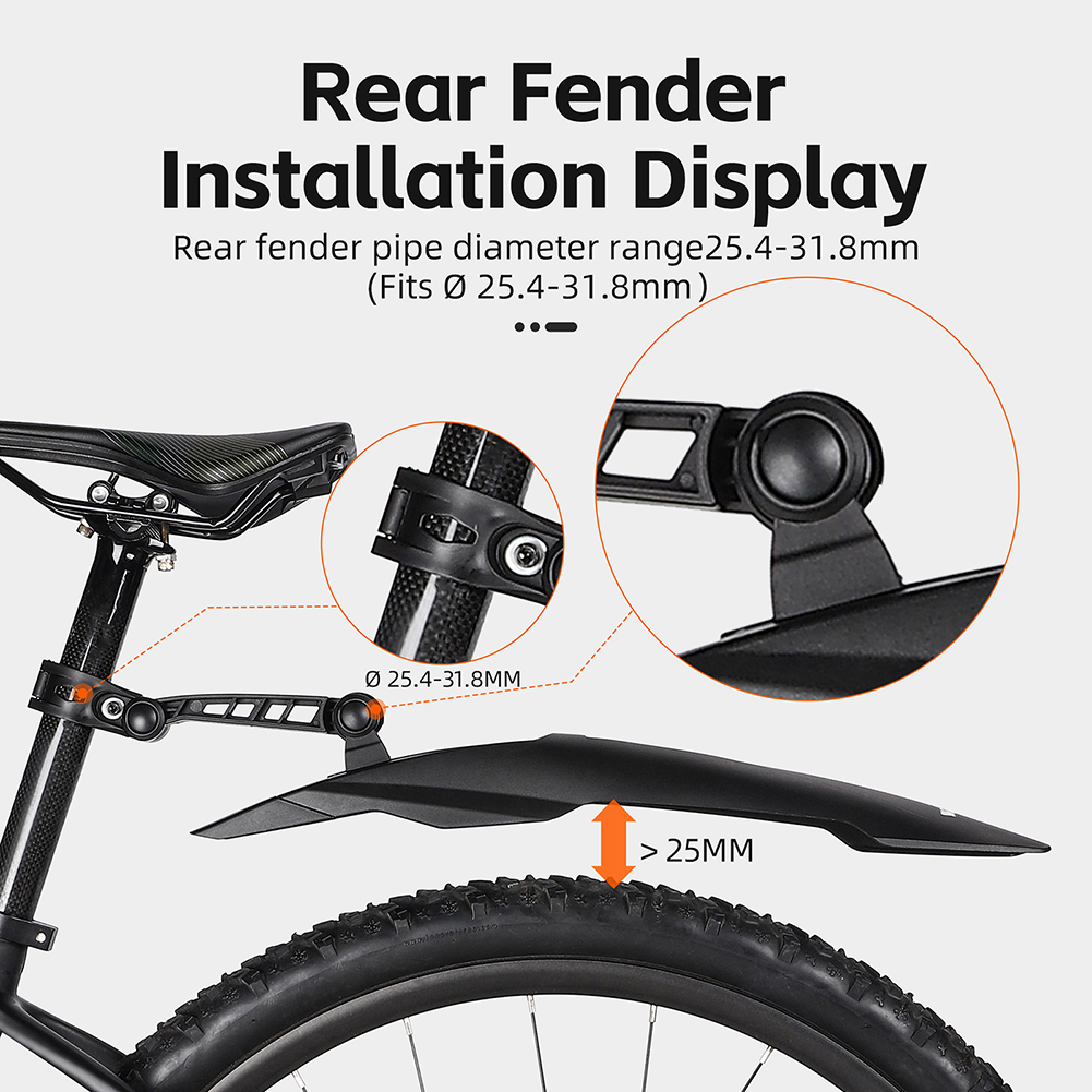 2PCS Bicycle Fender Mudguard B - Bike Fender Set recension och pris