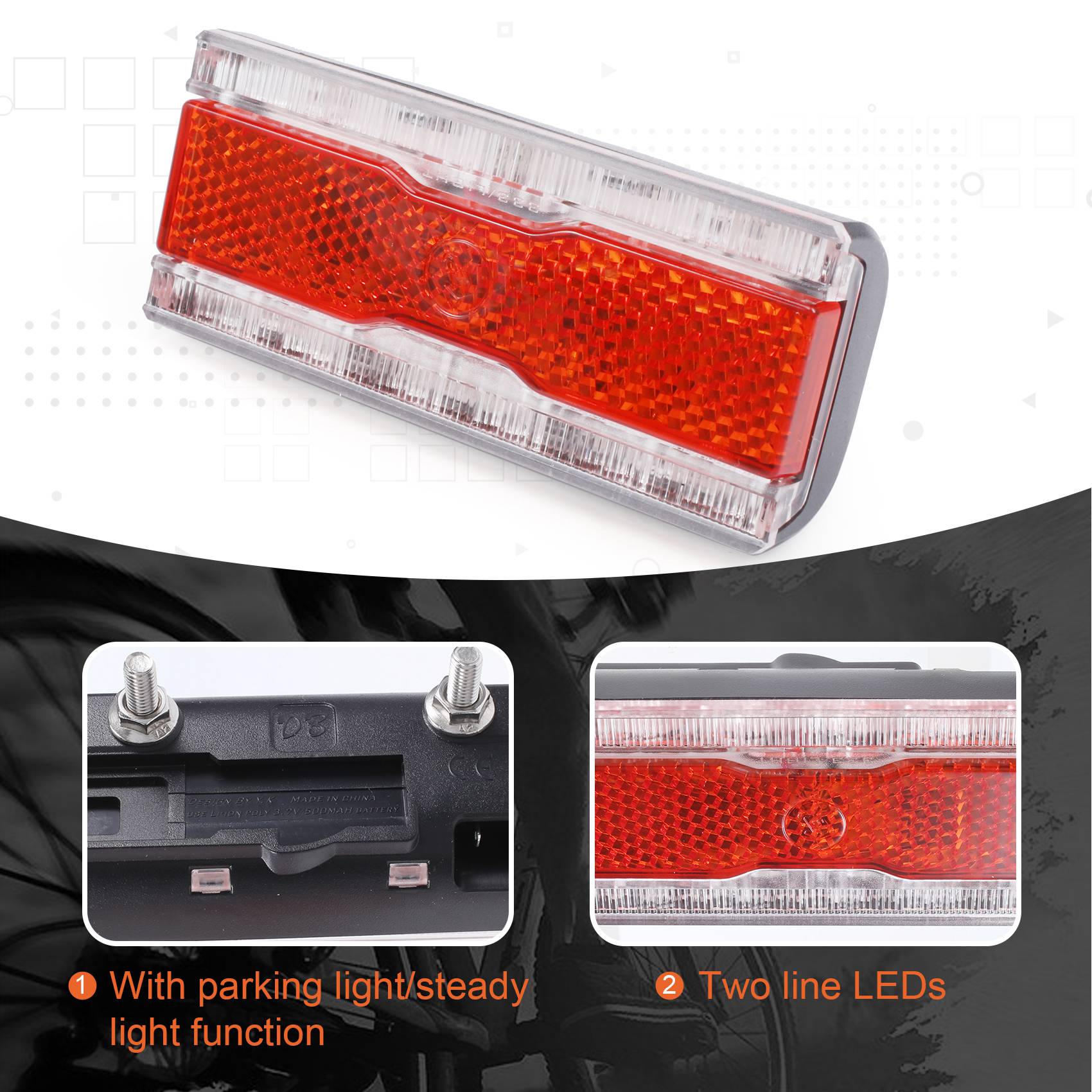 DLXY Bike Dynamo Rear Light wi - Bike Dynamo Light recension och pris