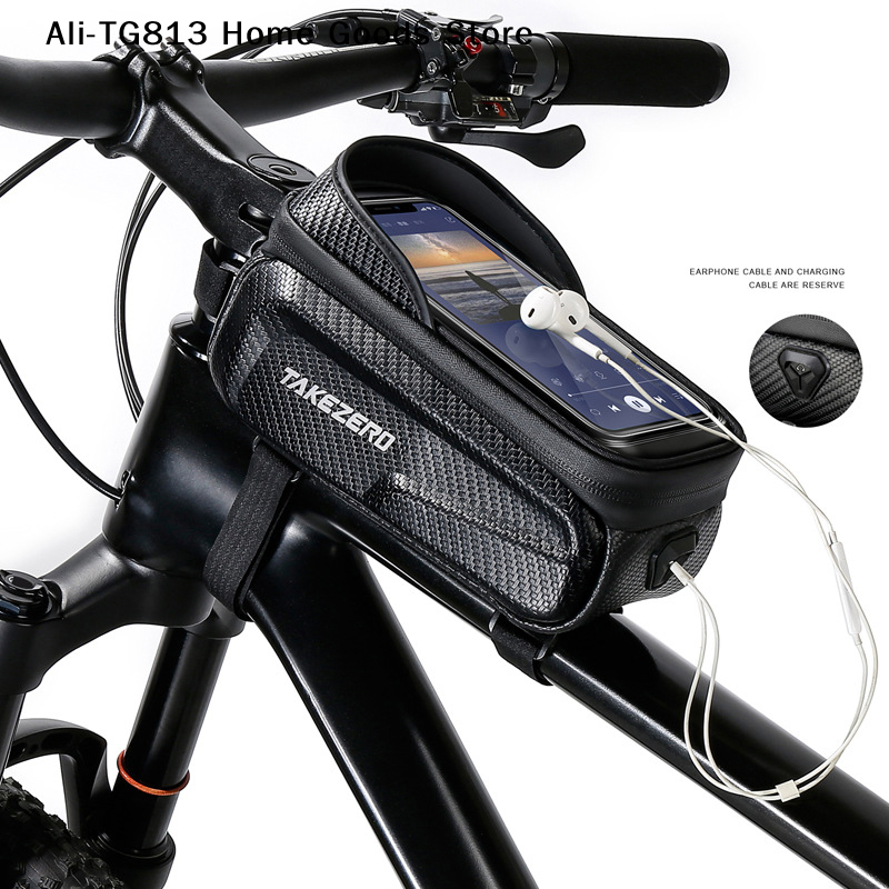 [TG813]Bicycle Bag Front Tube  - Cycling Gear Organizer Bag recension och pris