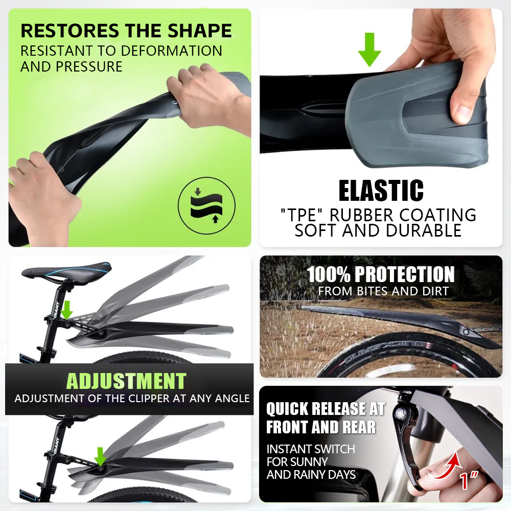 RBRL MTB Bicycle Mudguard Quic - Bike Fender Set recension och pris