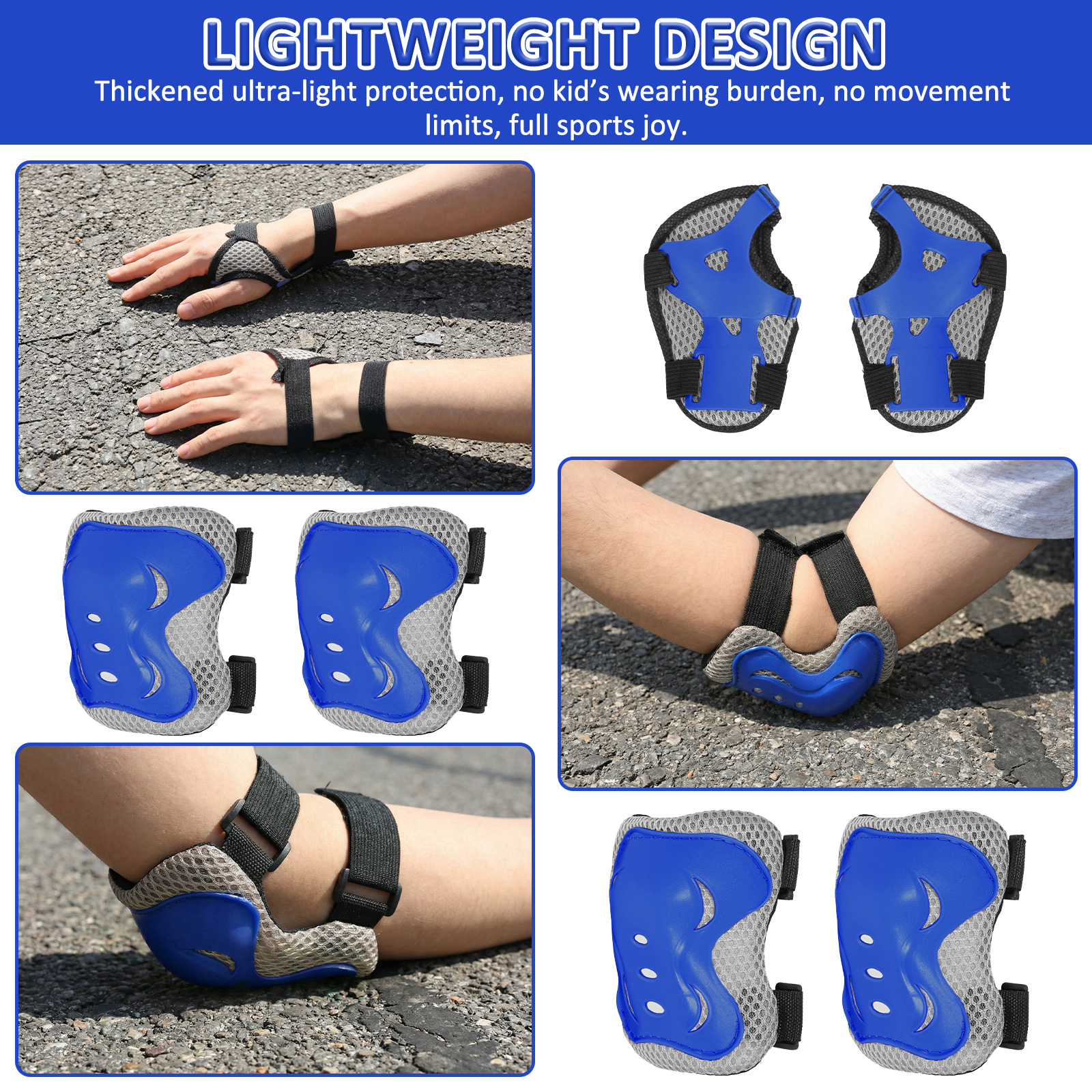 6 in 1 Knee Pads and Elbow Pad - Cycling Protective Gear recension och pris