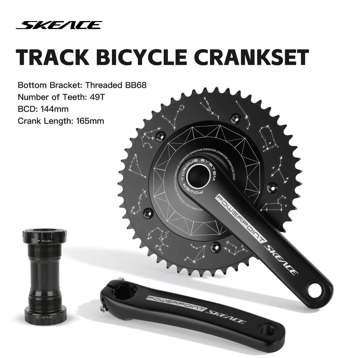 SKEACE Track Bicycle Crankset  - Cycling Gear Indoor recension och pris