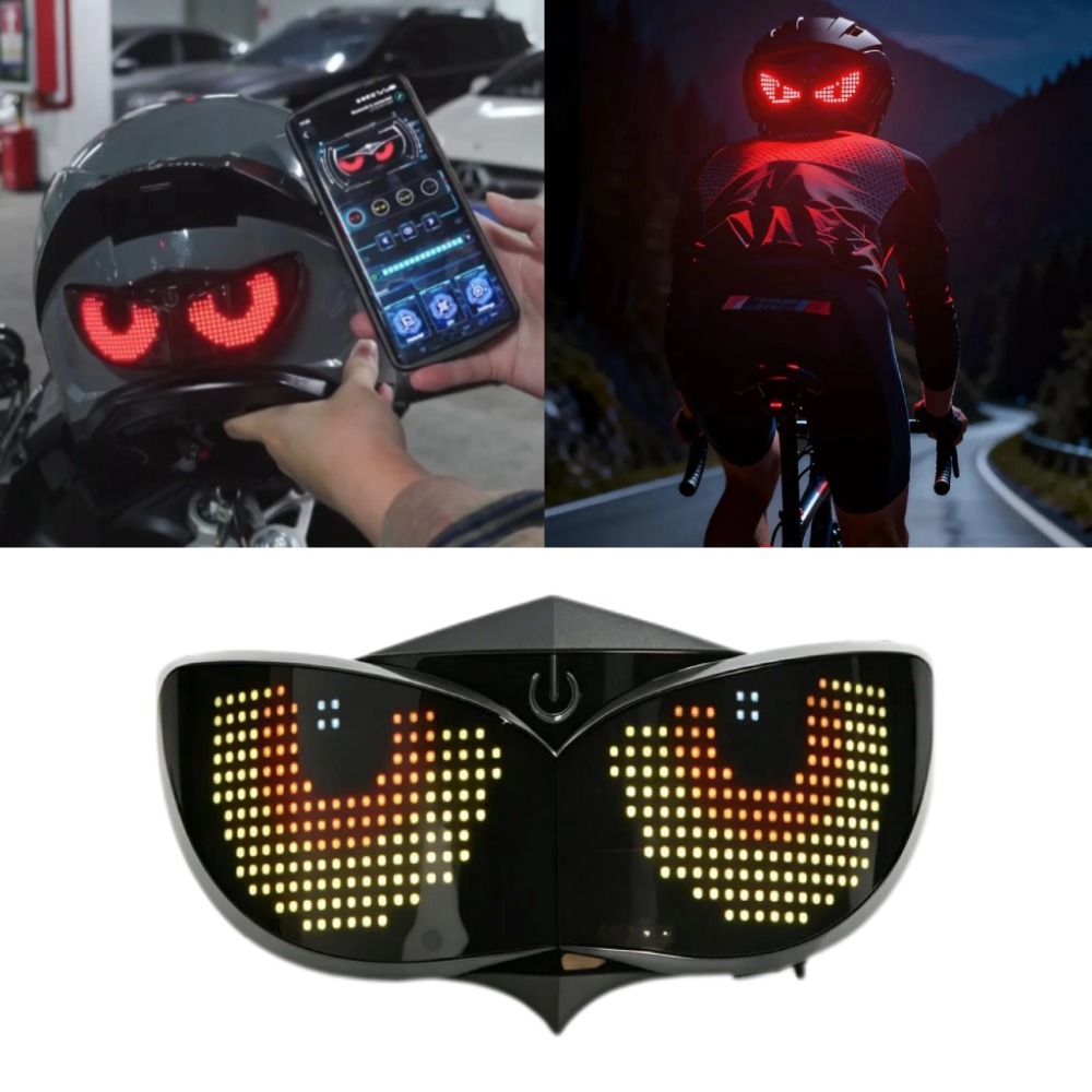 APP Control RGB Lion Eye Helme - Bicycle Helmet recension och pris