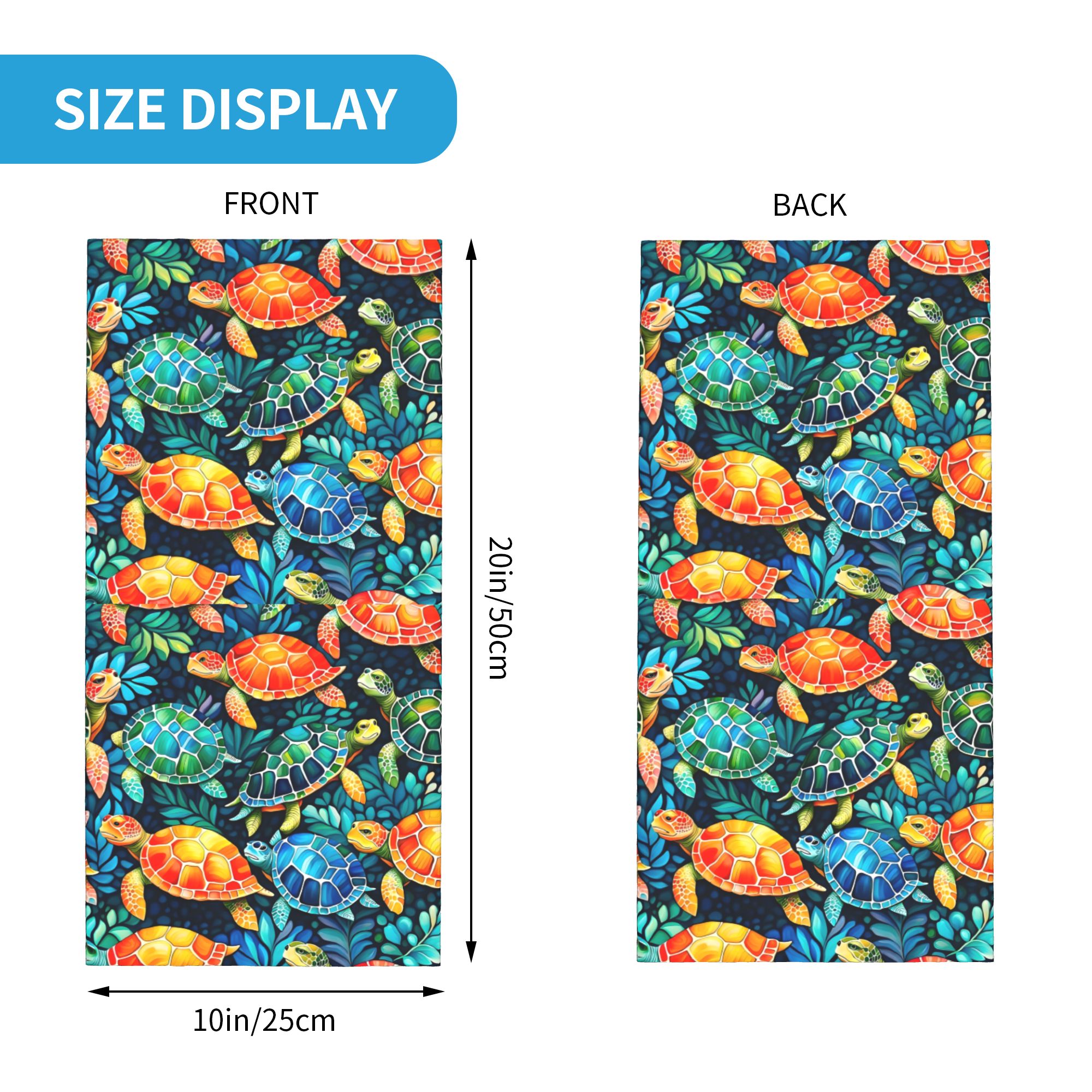 Custom Funny Colorful Sea Turt - Cycling Headwear recension och pris