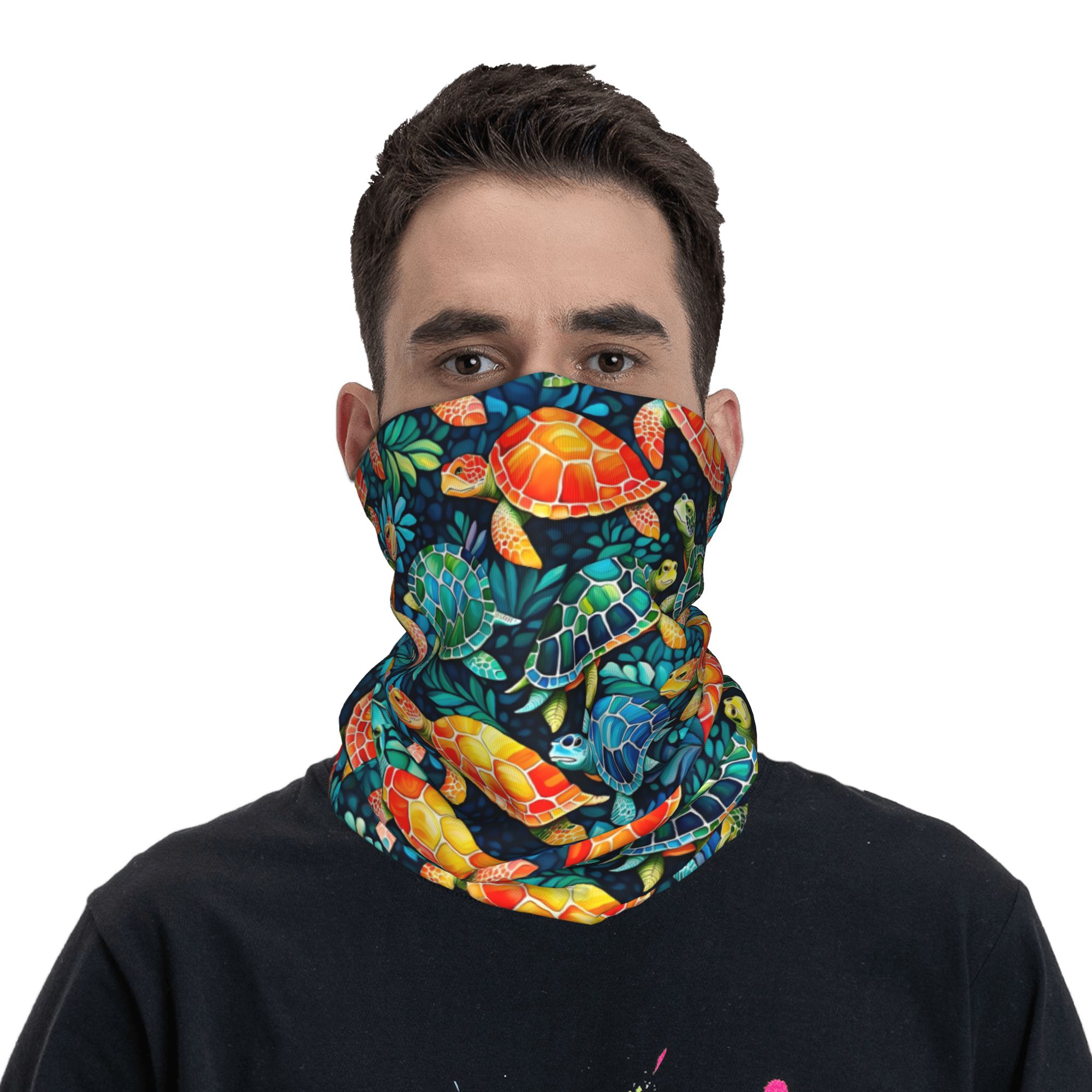Custom Funny Colorful Sea Turt - Cycling Headwear recension och pris