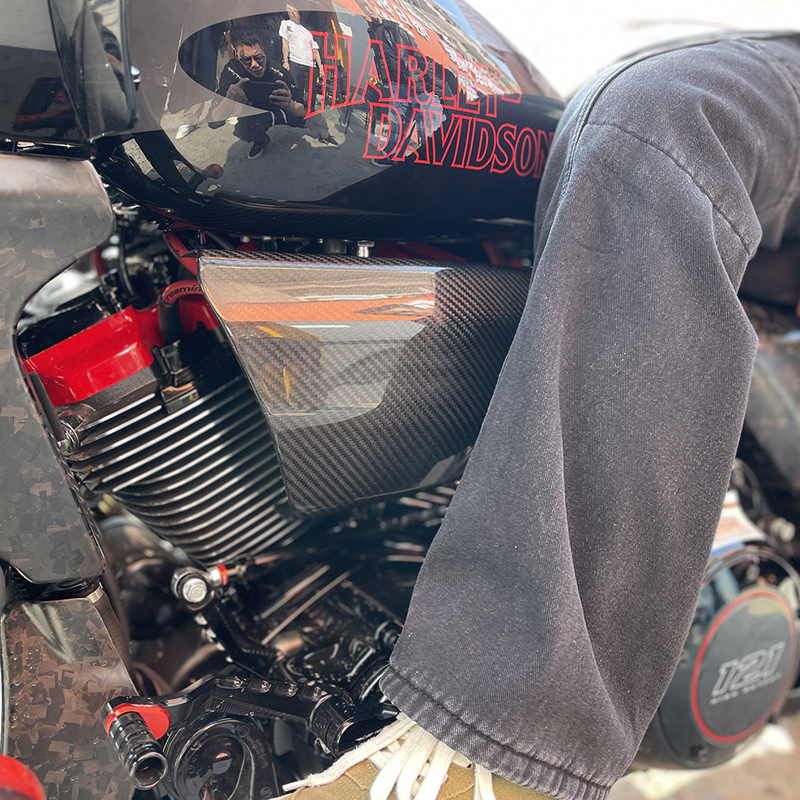 Motorcycle Mid-Frame Air Defle - Carbon Fiber Saddle recension och pris