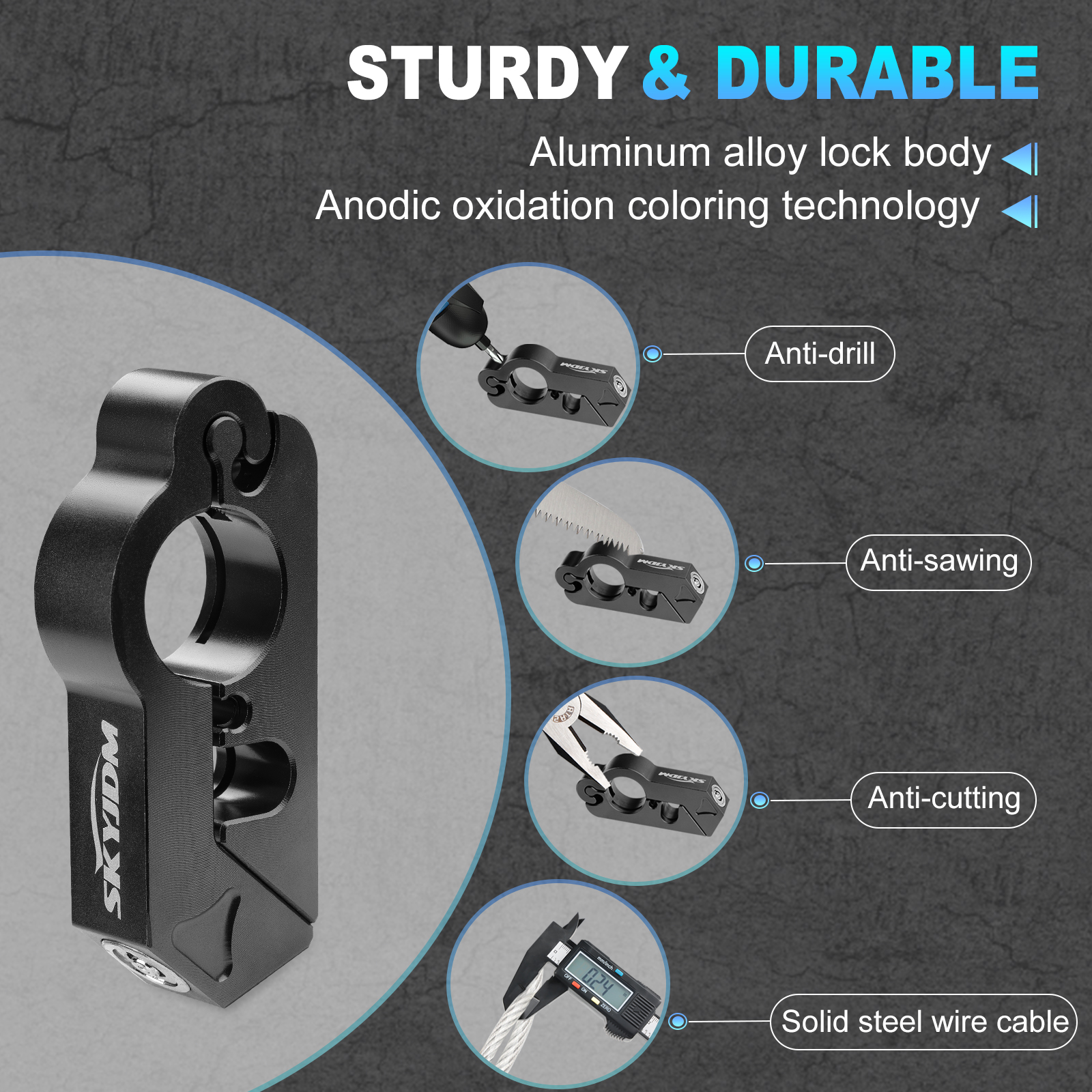 Motorcycle handlebars Locks Mo - Bicycle Helmet recension och pris