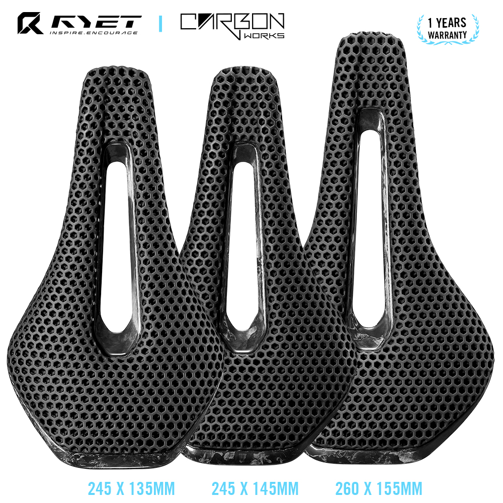 RYET 3D Printed Full Carbon Bi - Carbon Fiber Saddle recension och pris