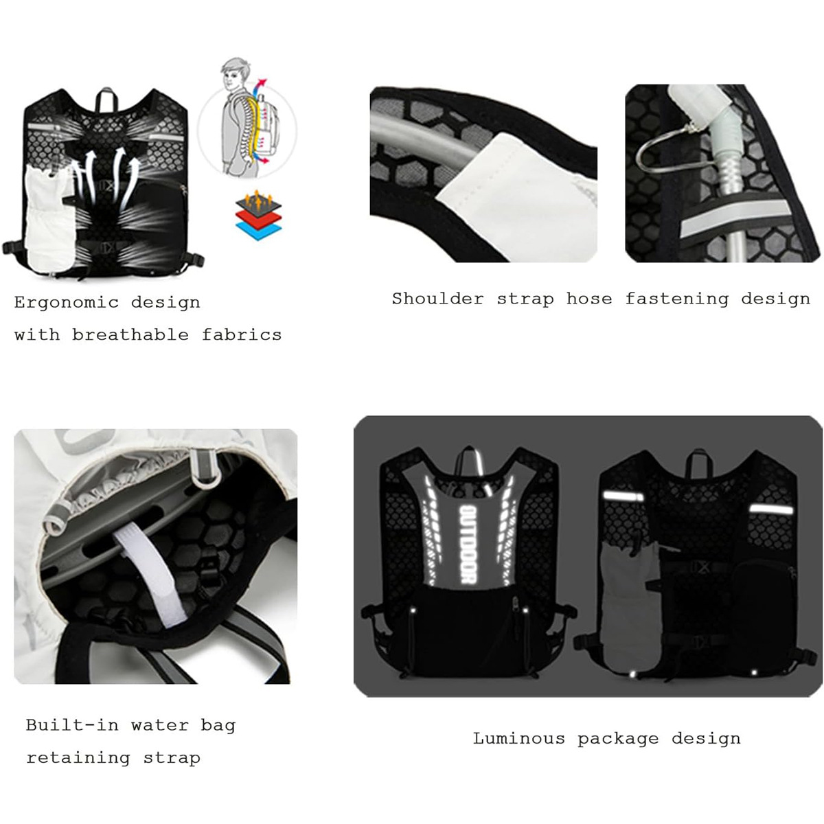 Reflective Running Hydration V - Cycling Gear Organizer Bag recension och pris