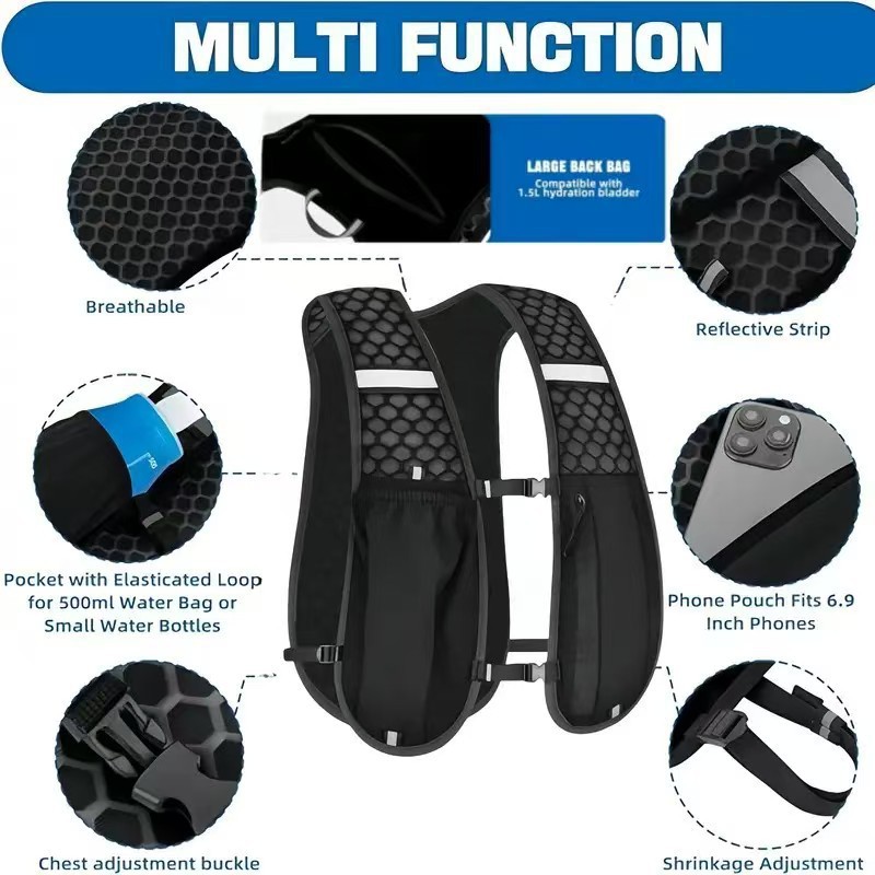 Running Hydration Vest for Wom - Cycling Backpack recension och pris