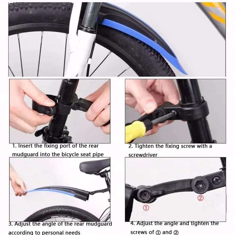 1 Set Bicycle Mudguard Durable - Bike Fender Set recension och pris