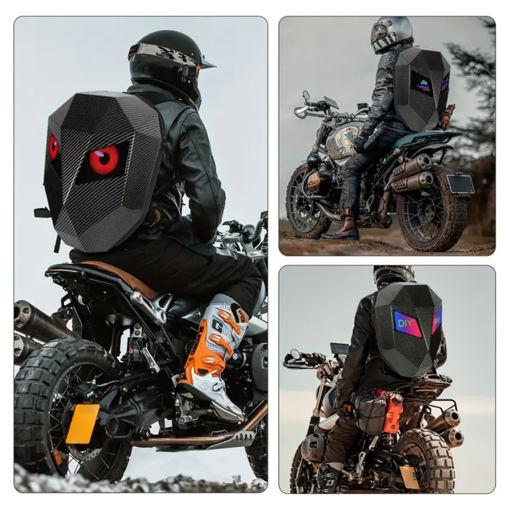 LED Backpack For Man PVC Hard  - Cycling Backpack recension och pris