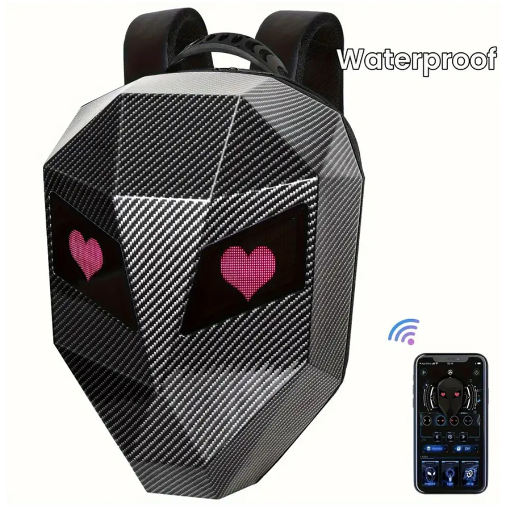 LED Backpack For Man PVC Hard  - Cycling Backpack recension och pris