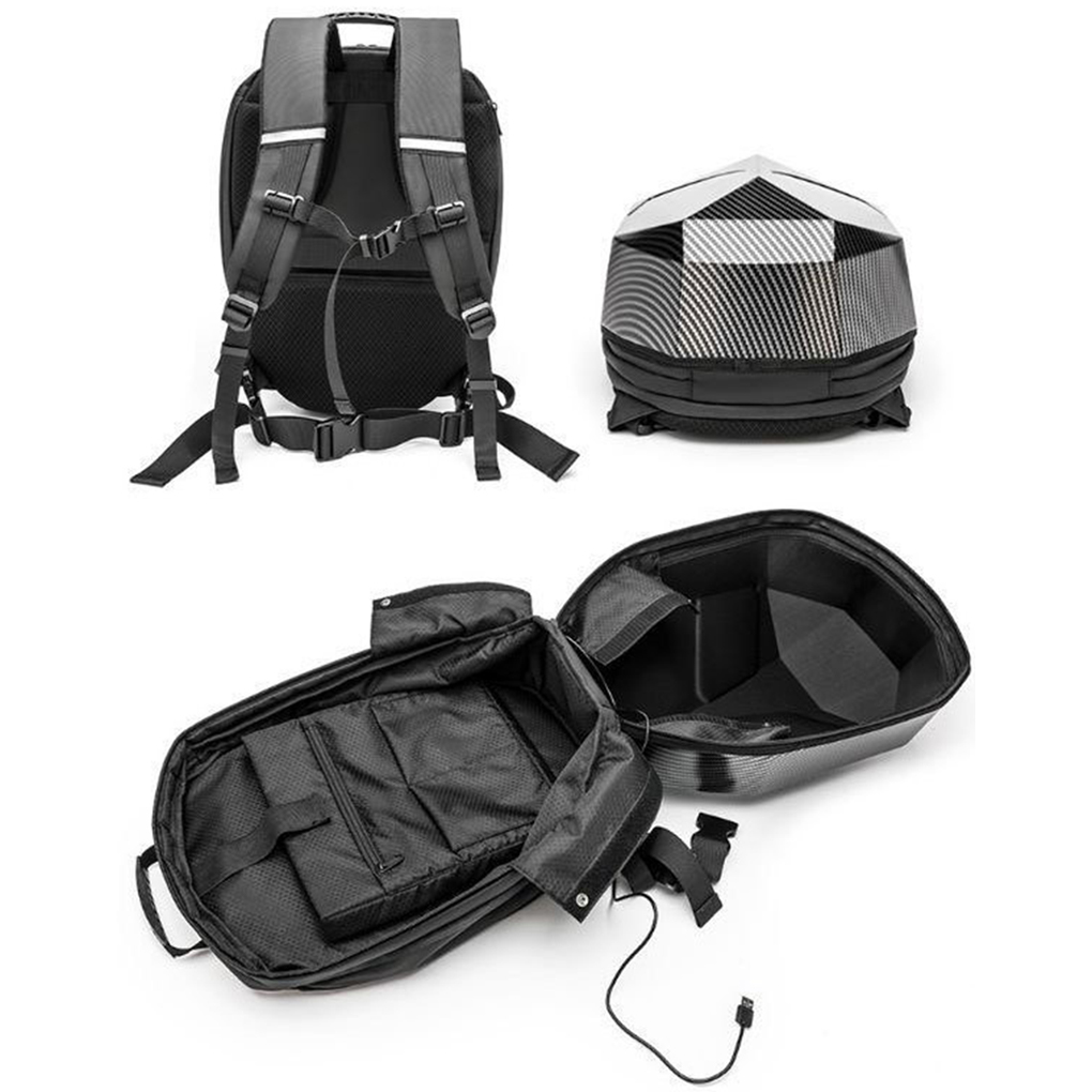 LED Backpack For Man PVC Hard  - Cycling Backpack recension och pris