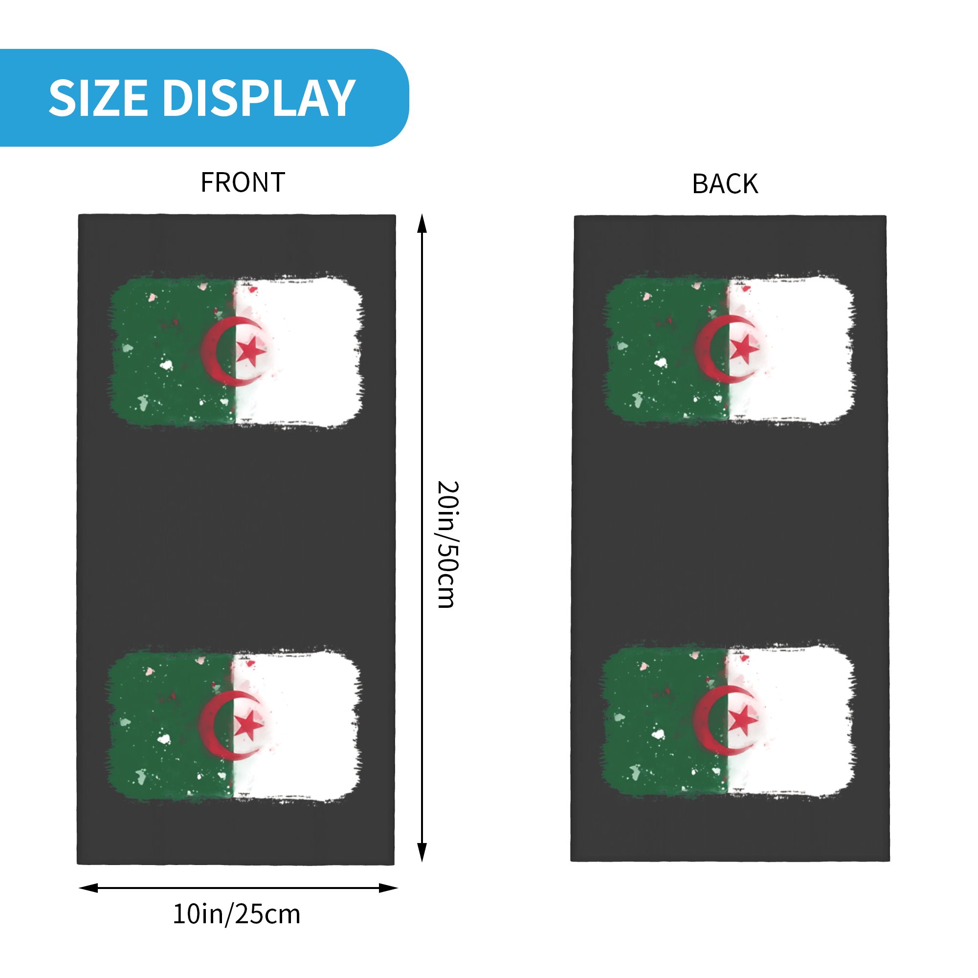 Flag of Algeria Bandana  Retro - Cycling Headwear recension och pris